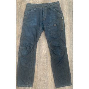 Men’s G-Star Originals Raw GS01 Denim Blue Jeans Size 32X30 Previously Altered